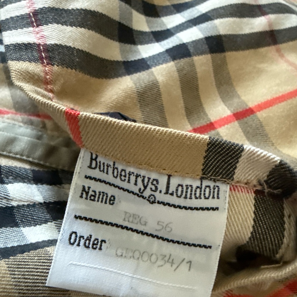 Mens Vintage Burberry’s Trench Coat with Signature Check Lining- size 46Reg US - Picture 3 of 13